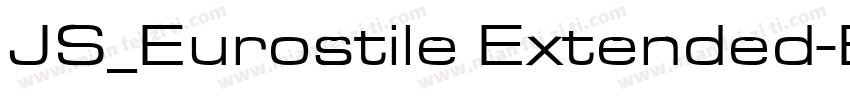 JS_Eurostile Extended-Bold字体转换